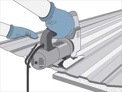 Cutting sheet metal